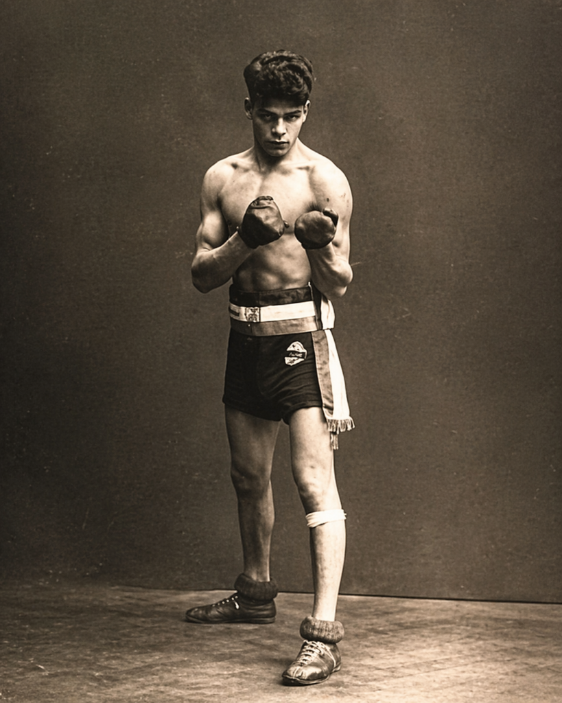 Retrato histórico asociado a Johann Trollmann, campeón sinti perseguido por el nazismo en Alemania.