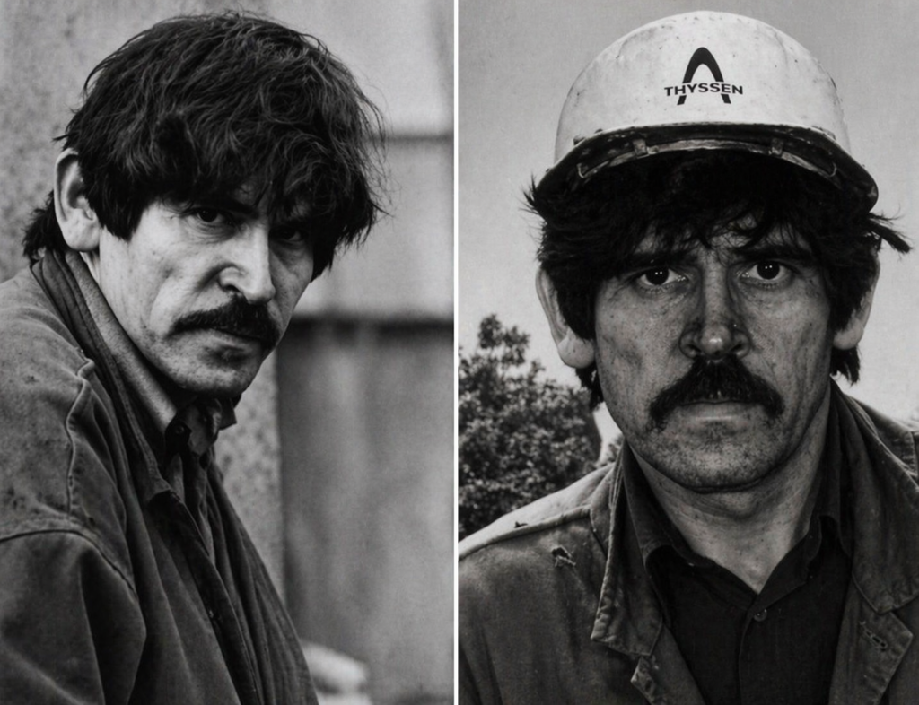 Composición de archivo utilizada en el artículo sobre Günter Wallraff y su investigación como trabajador inmigrante encubierto.