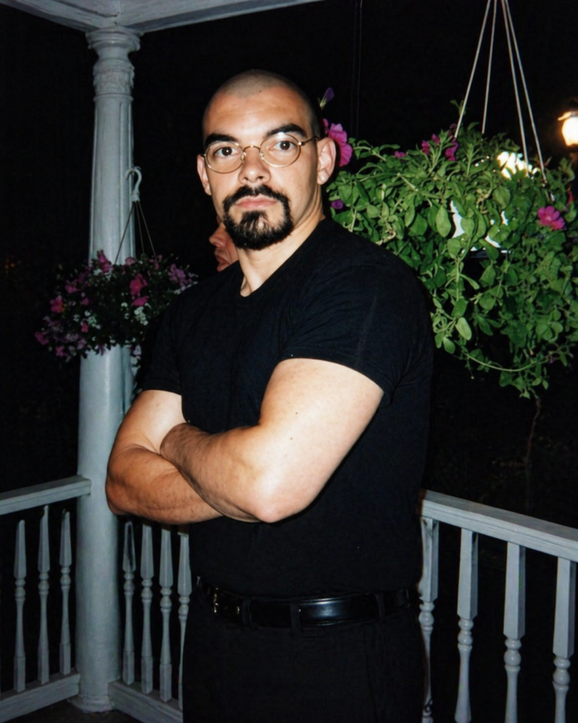 Fotografía de Joe Kinan antes del incendio de The Station en Rhode Island en 2003.