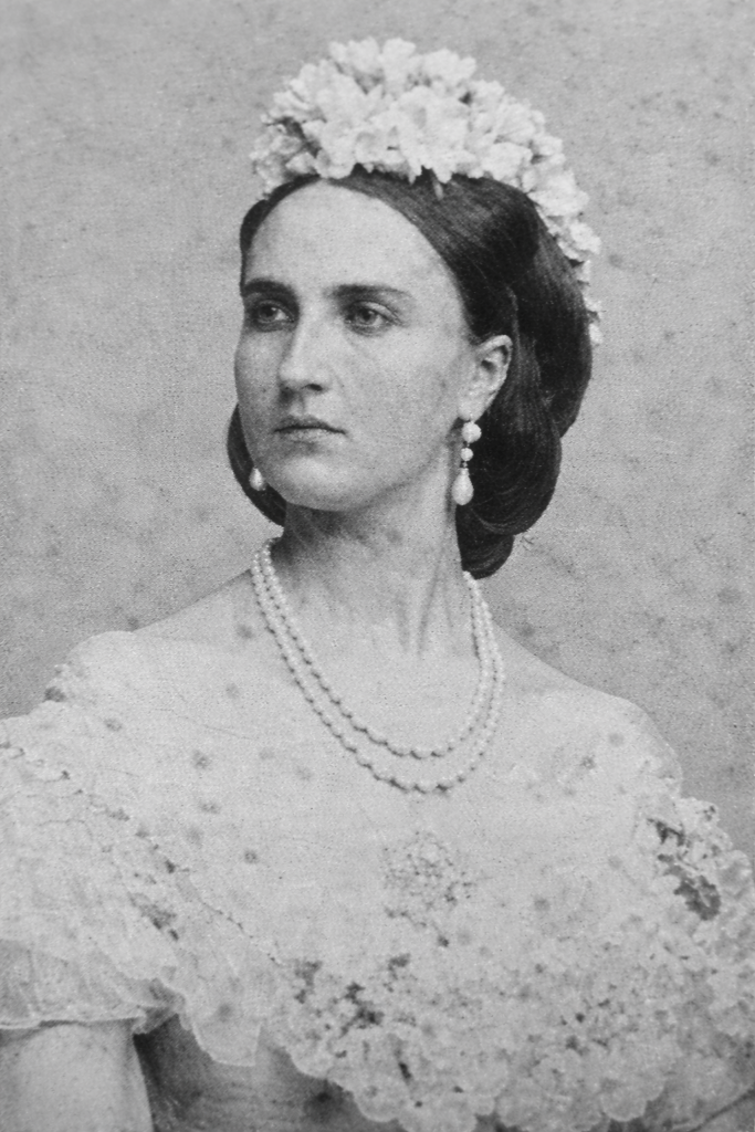 Retrato histórico de Carlota de Bélgica, emperatriz del Segundo Imperio Mexicano.