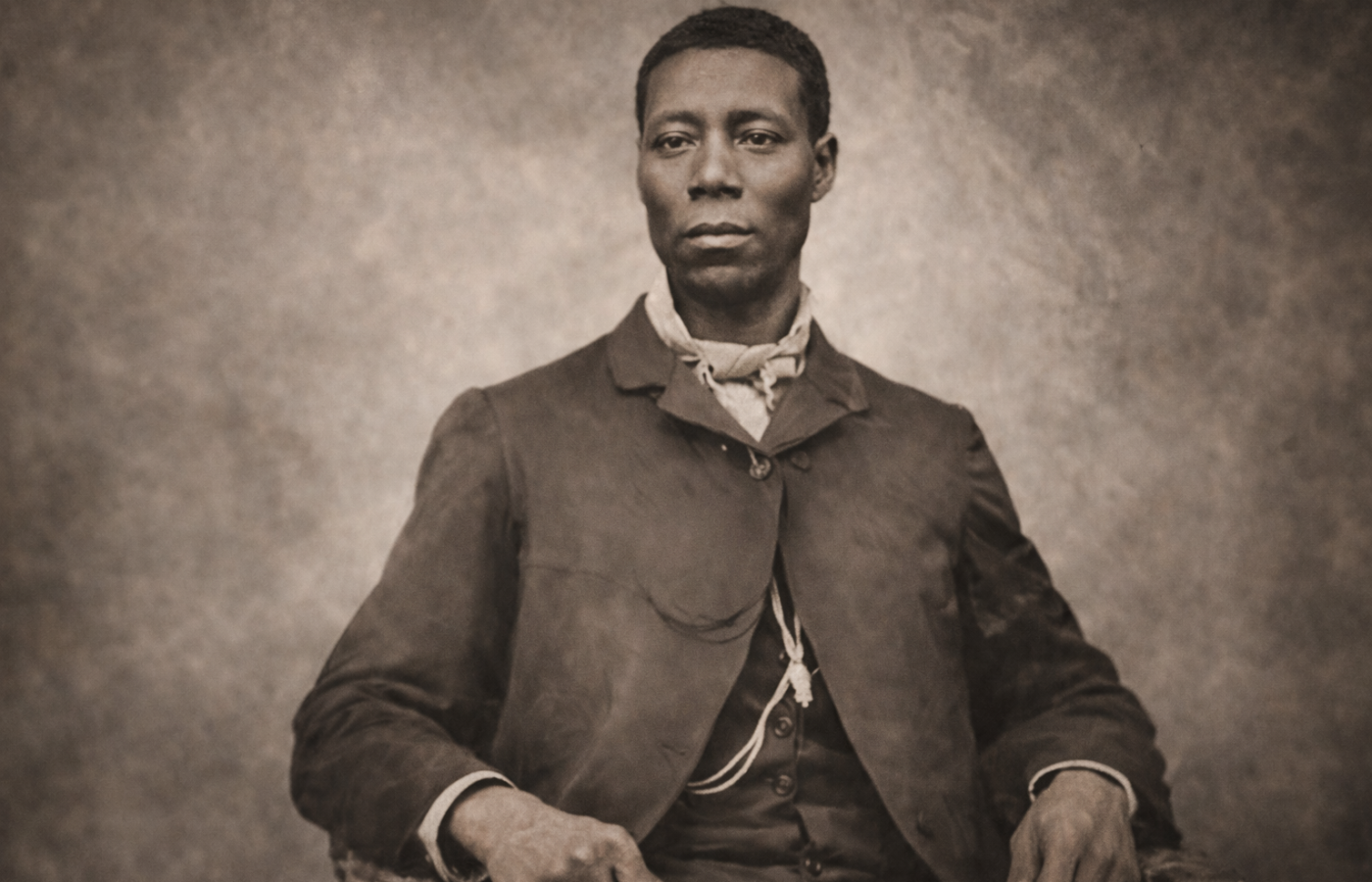 Retrato histórico atribuido a Thomas L. Jennings, primer inventor negro conocido en obtener una patente en Estados Unidos.