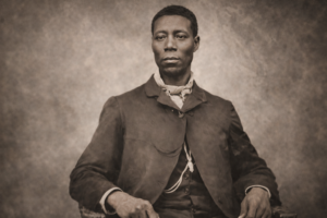 Retrato histórico atribuido a Thomas L. Jennings, primer inventor negro conocido en obtener una patente en Estados Unidos.