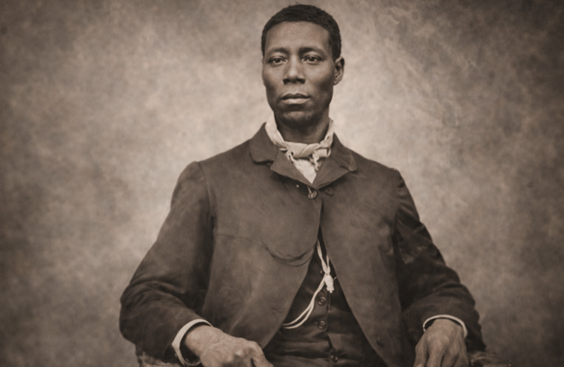 Retrato histórico atribuido a Thomas L. Jennings, primer inventor negro conocido en obtener una patente en Estados Unidos.