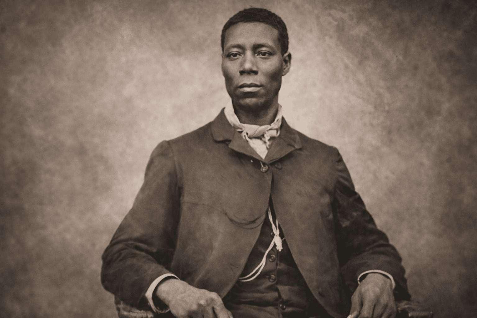 Retrato histórico atribuido a Thomas L. Jennings, primer inventor negro conocido en obtener una patente en Estados Unidos.