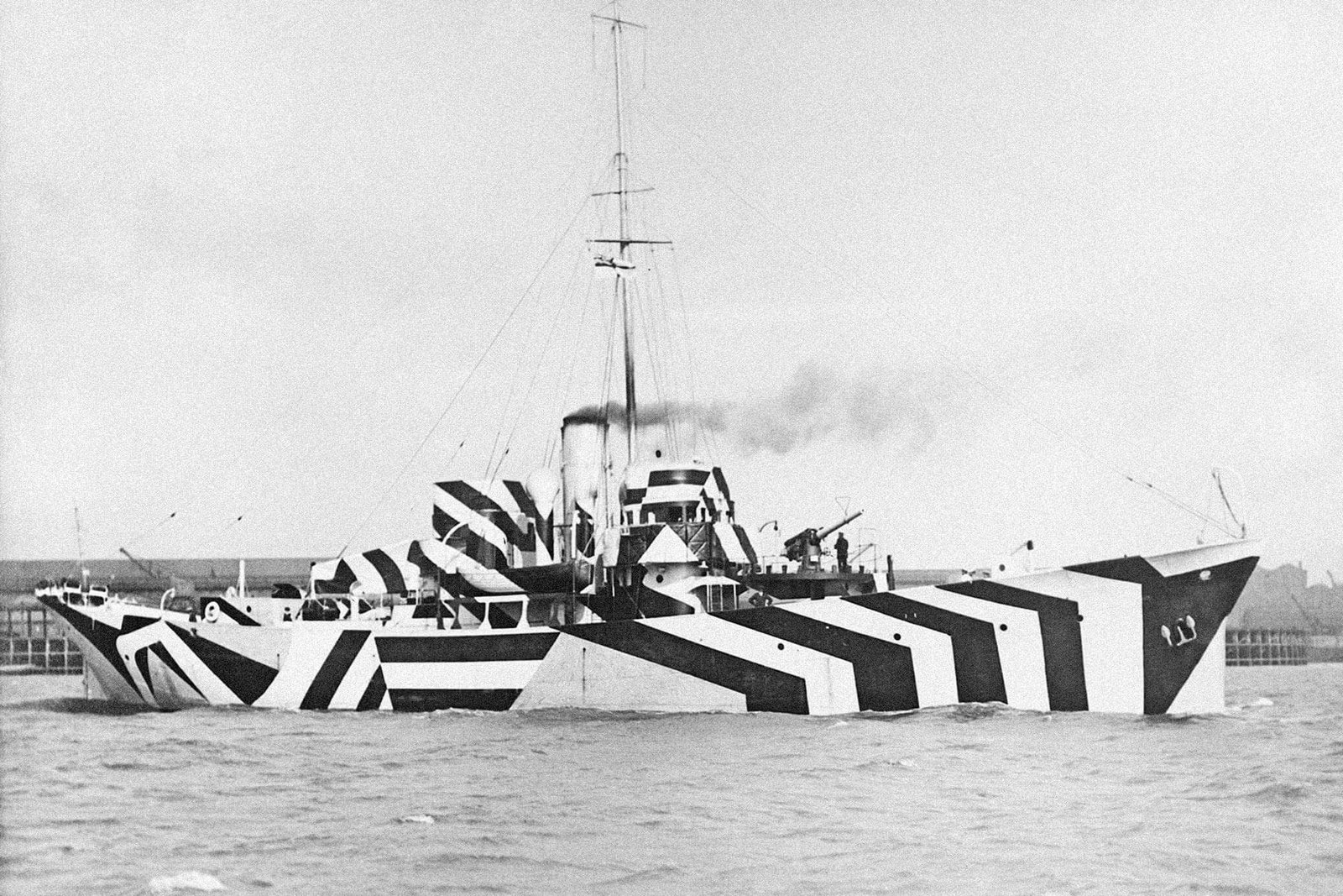Cómo la Primera Guerra Mundial deslumbra a los barcos redefinió el camuflaje