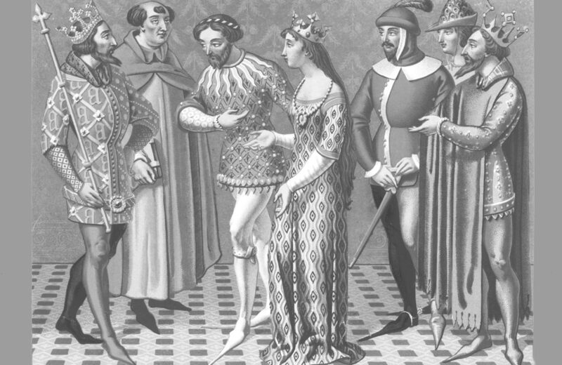 ¿Por qué la gente medieval usaba zapatos tan puntiagudos?