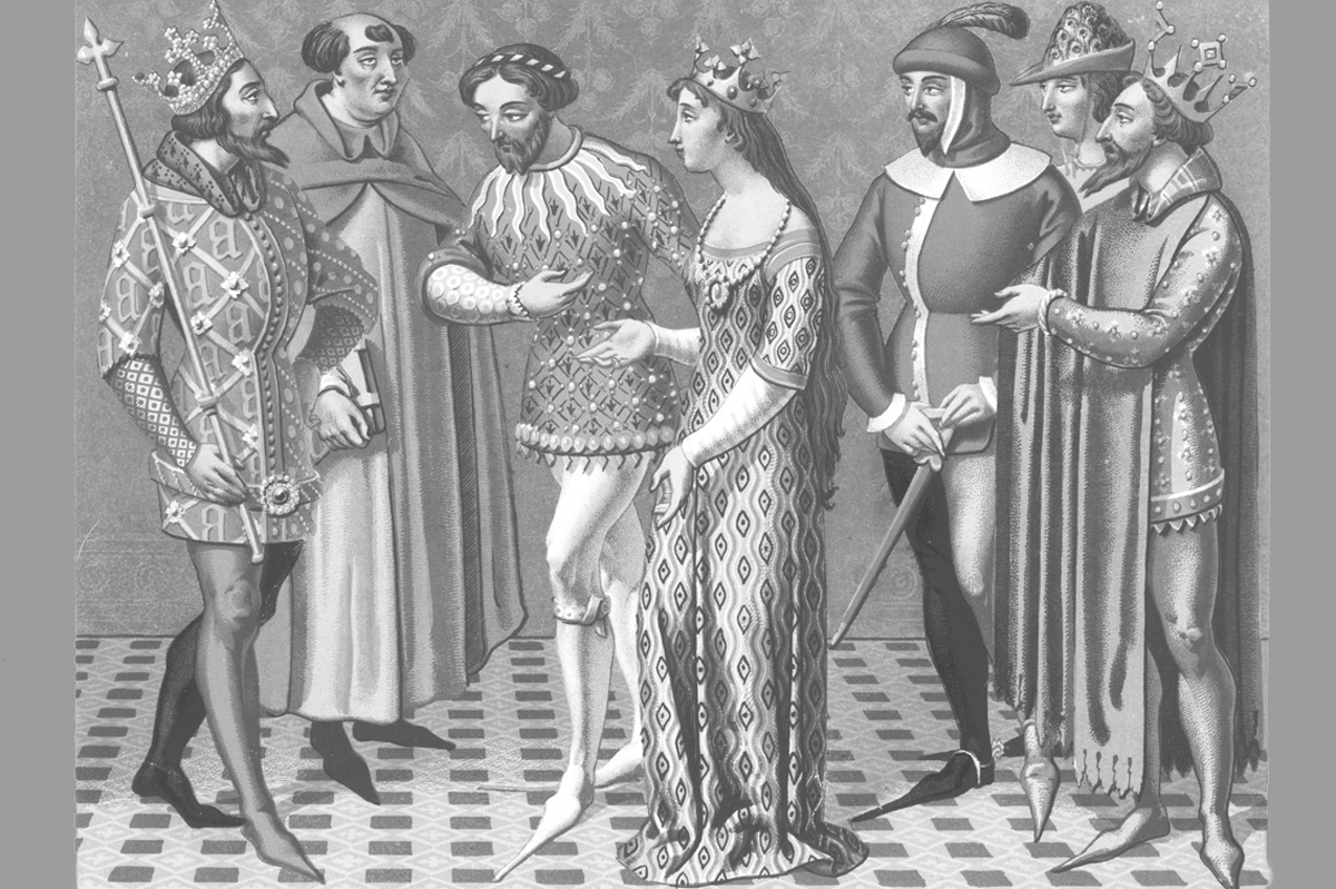 ¿Por qué la gente medieval usaba zapatos tan puntiagudos?