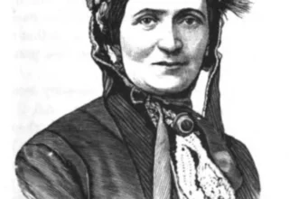 Retrato en grabado de Ellen Craft, quien escapó de la esclavitud en 1848