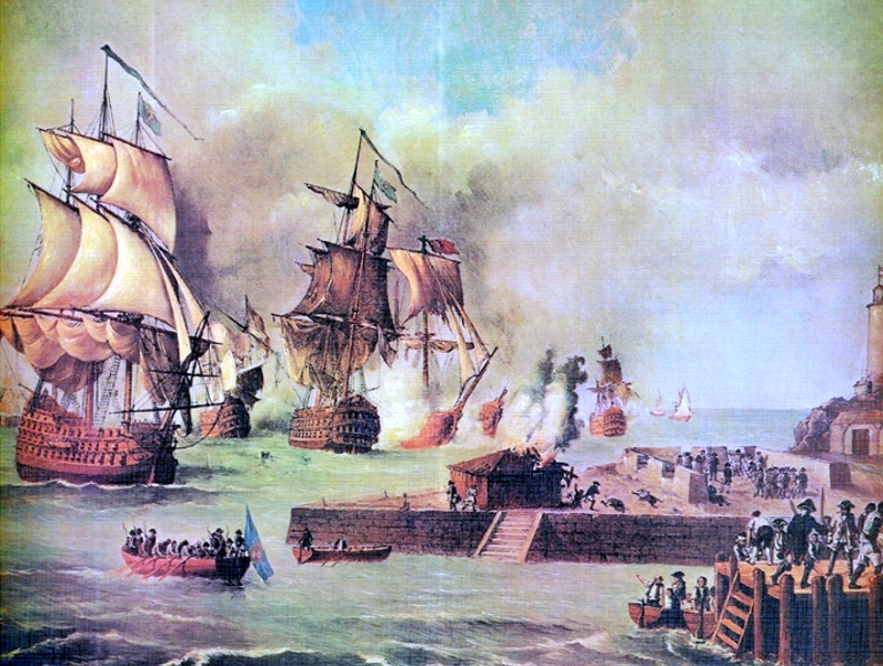 Representación naval de la defensa de Cartagena de Indias en 1741