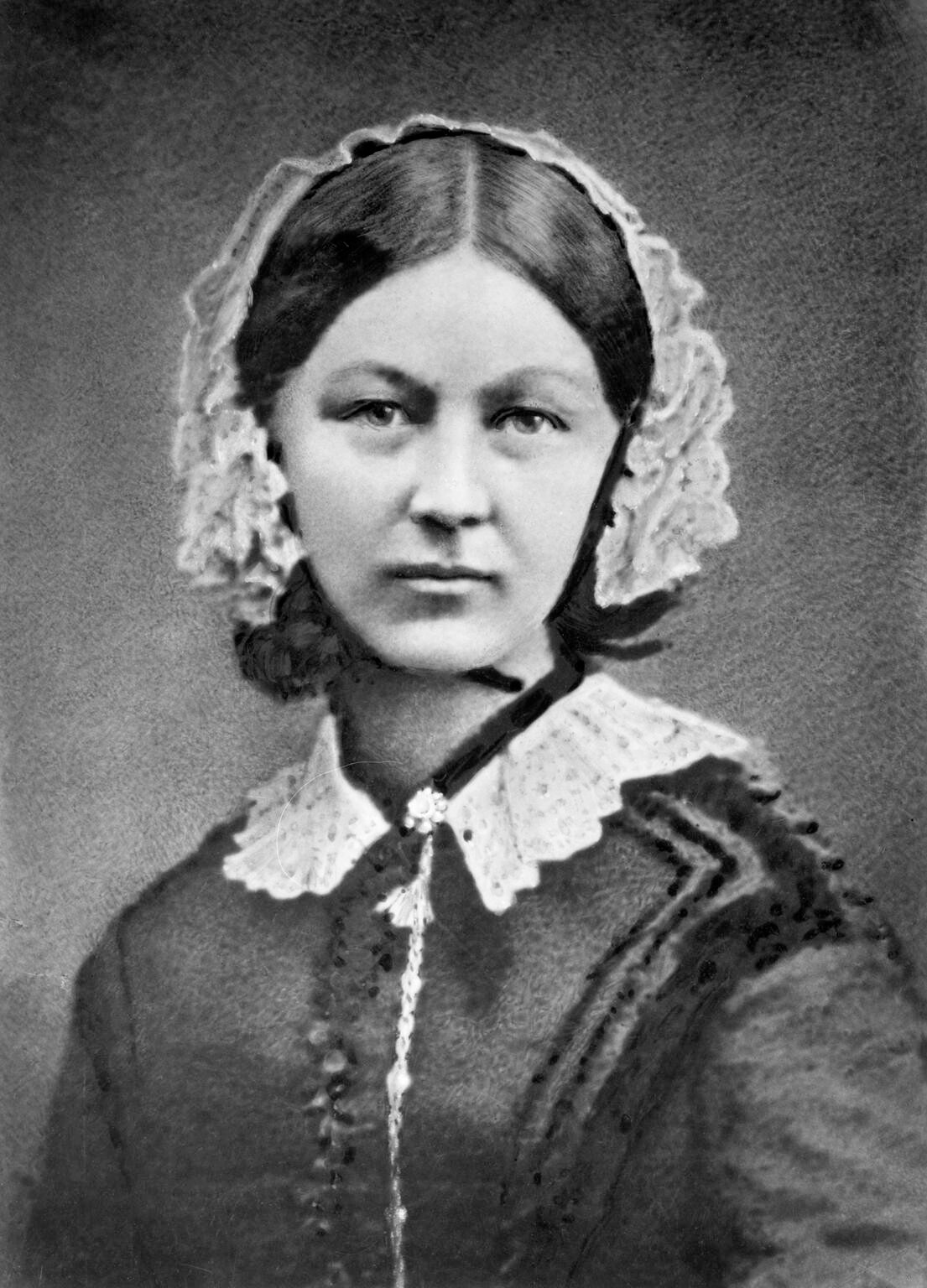 Retrato fotográfico de Florence Nightingale