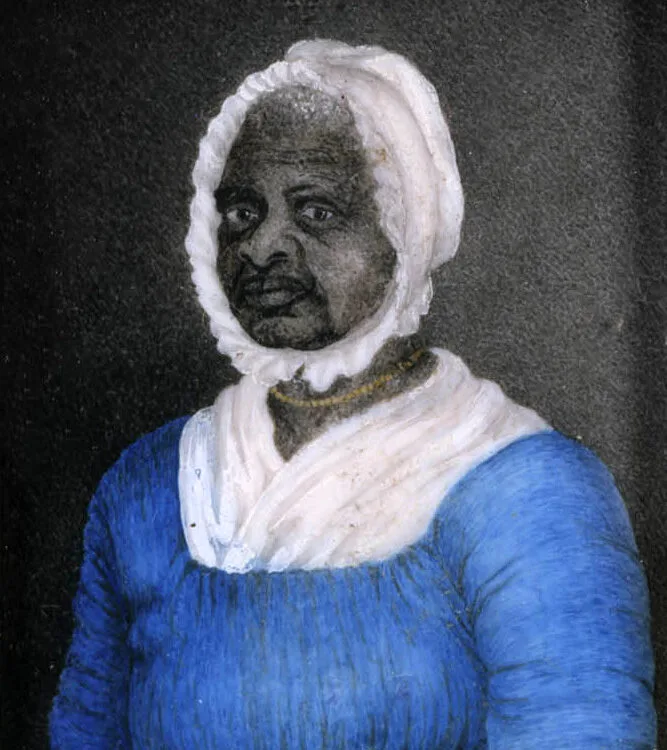 Retrato en miniatura de Elizabeth Freeman pintado hacia 1812