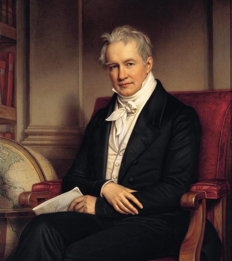 Retrato de Alexander von Humboldt pintado por Joseph Karl Stieler