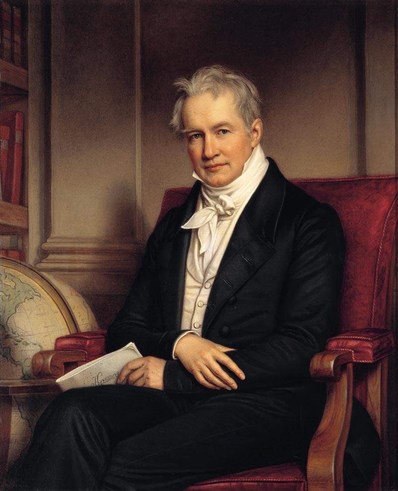 Retrato de Alexander von Humboldt pintado por Joseph Karl Stieler