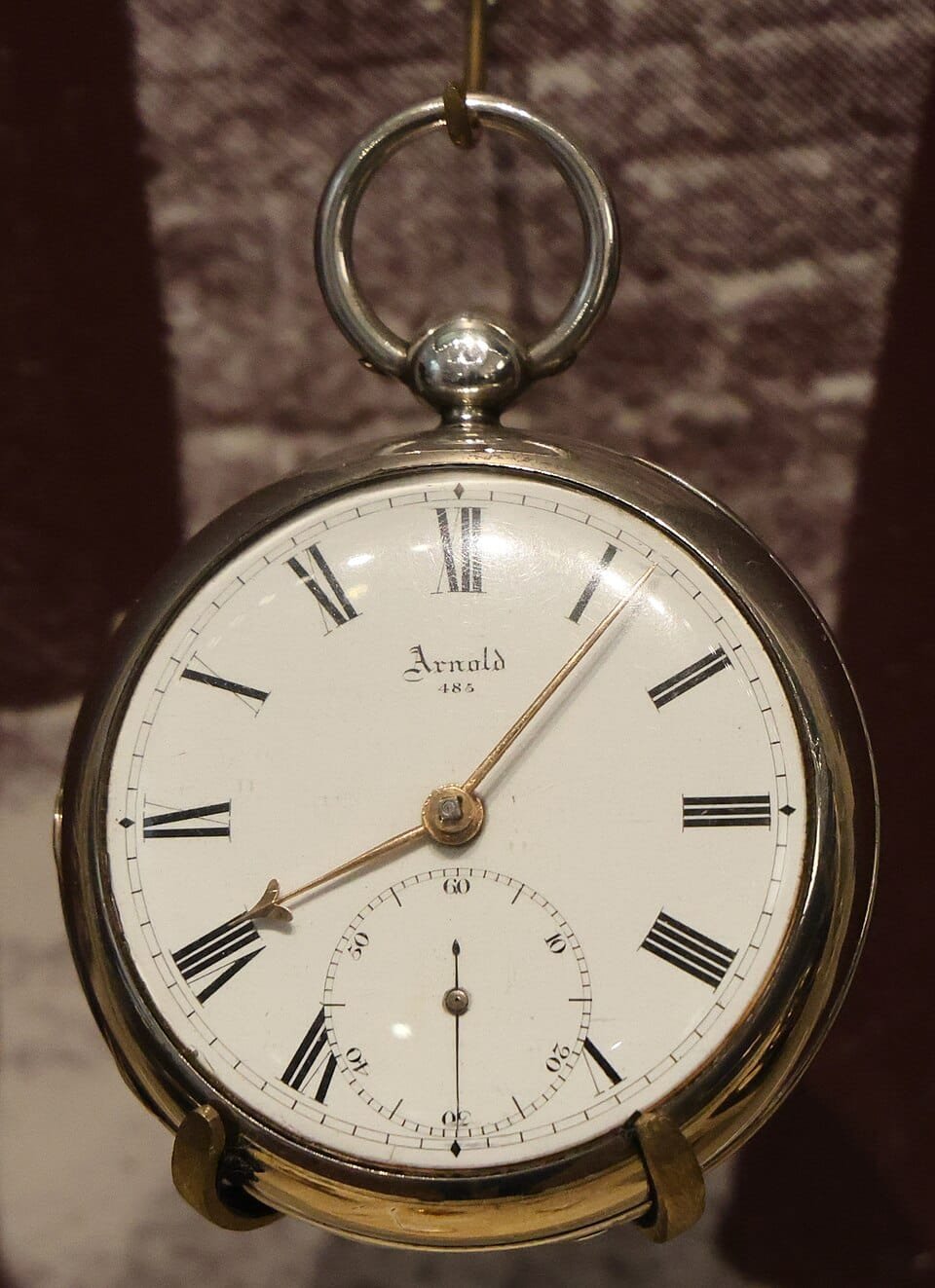 Arnold, el reloj de bolsillo que utilizó la familia Belville para llevar la hora de Greenwich a sus clientes.