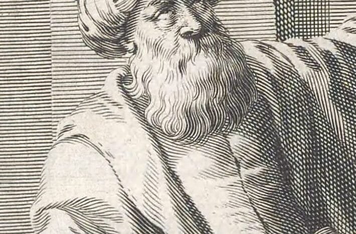 Representación histórica de Ibn al-Haytham en una obra de 1647