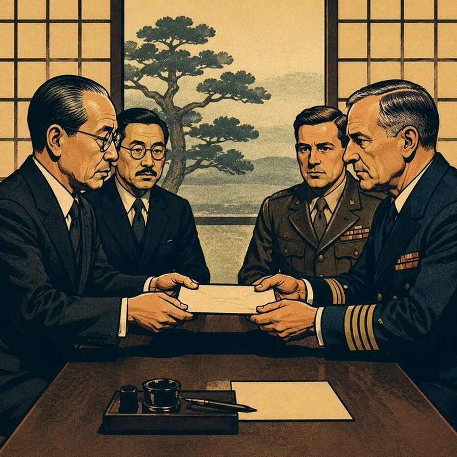 Japón comunica su intención de rendirse a los Aliados